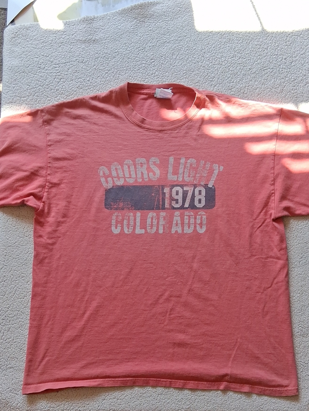 Coors Light 1978 Colorado Coral Short Sleeve Tee